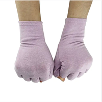 Gants de travail sans doigts pour l'arthrite, gants de compression en coton et élasthanne, anti-douleur pour l'arthrite