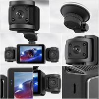 Caméra embarquée 4 canaux 360° 1080P à quatre objectifs avec Wi-Fi, vision nocturne, WDR et surveillance de stationnement 24h (avant, arrière, gauche, droite)