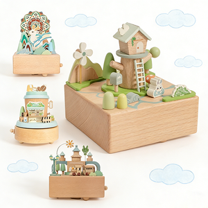 กล่องดนตรีไม้ดีไซน์ใหม่ ลาย Woode Elfen Lied ของขวัญสุดพิเศษสำหรับออฟฟิศ - Product Image 3