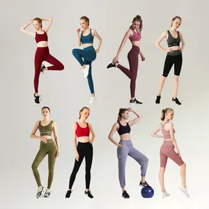 Hoge Kwaliteit Leggings Actieve Kleding Atletische Vrouwen Gym Sport Fitness Yoga Sets