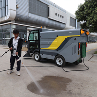 Penyapu Jalan Listrik Multifungsi BY-S25 Dengan Sistem Pencucian Bertekanan Tinggi, Tempat Sampah 240L, Tangki Air 280L