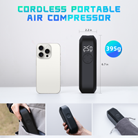 Portable Car Bike Tire Inflator Fast Inflation Air Compressor with Digital Pressure Gauge and Powerful Battery Cordless Air Pump