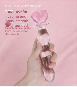 Scarletsin S-25-3 SM Sex Toys - Vibrateur en verre <span class=keywords><strong>transparent</strong></span> en forme de <span class=keywords><strong>dildo</strong></span> pour sexe vaginal et <span class=keywords><strong>anal</strong></span>, sensation de toucher réel, forme mignonne, pour adultes - Product Image 4