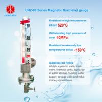 Magnetic Plastic Level Gauge 520C High Temperature High Pressure 40MPa 400Bar HART 4-20mA Transmitter 0.1% Accuracy Ex-proof