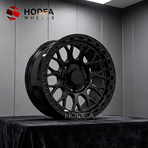 Rines Beadlock Todoterreno HODEA de 15-24 Pulgadas, Rines de Aleación en Negro Brillante, 4x4 SUV/Pickup, PCD/ET Personalizados Disponibles - Product Image 2