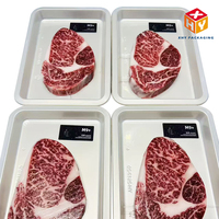 Sacs d'emballage sous vide personnalisés pour aliments, sacs de conservation transparents, air comprimé, qualité alimentaire, film haute barrière pour aliments, sac à saucisses en PVDC
