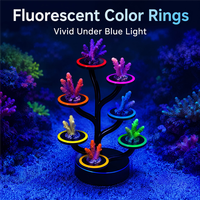 Support de Fixation pour Corail Fluorescent Coral Land – Base pour Frag de Corail, Support d'Élevage pour Aquarium, Décoration et Ornements pour Récif Aquatique