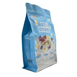 Bao Bì Thực Phẩm Bột Whey Protein Bao Bì Pouch Bag Với Zipper Ziplock Tùy Chỉnh Resealable Mylar Nhựa Nhiệt Seal 400G Đáy Phẳng Thực Phẩm Whey Protein Bột Bao Bì Pouch Bag