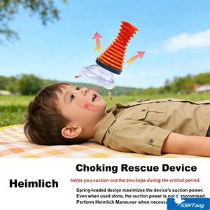 Dispositivo de Rescate para Asfixia con Succión Superior a 25 psi, Válvula de Retención de Bola de un Solo Orificio, 3 Tamaños, Máscara Inflable Personalizada - Product Image 1