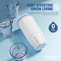 Filtre à eau amélioré à résine échangeuse d'ions pour distributeur Zero Pitcher ZR-001/ZR-004/ZP-006/ZR-017 – Filtre multi-étapes