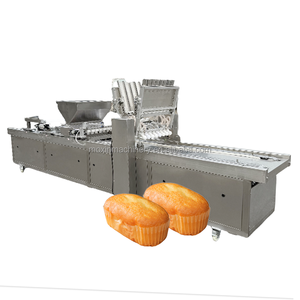 สายการผลิตสำหรับทำ<span class=keywords><strong>พ</strong></span>าย<span class=keywords><strong>เค้ก</strong></span>ทรงสี่เหลี่ยมสายการผลิตเครื่องทำคั<span class=keywords><strong>พ</strong></span><span class=keywords><strong>เค้ก</strong></span>มัฟฟินอัตโนมัติเต็มรูปแบบใช้ในโรงงาน - Product Image 1