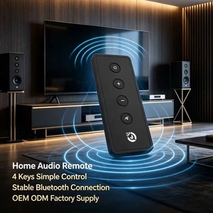 Factory Customized 4-Button IR Remote <strong>Control</strong> for Home Appliances <strong>TV</strong> Audio/Video Players-OEM/ODM Service ABS Plastic Silicone - Product Image 1