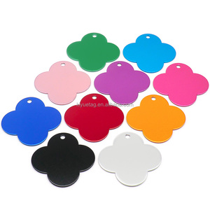 Cá Nhân Bốn Lá Cỏ Ba Lá Pet ID Tag Tùy Chỉnh Con Chó Mèo Thẻ Nhỏ Lớn Vật Nuôi Bằng Đồng Sắt Khắc Tên Anime Theo Chủ Đề Vật Nuôi Quà Tặng - Product Image 5