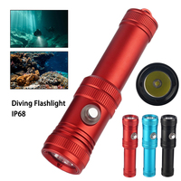 Lampe de plongée LED SST40 IPX8 professionnelle sous-marine 1500 lumens, faisceau de 300 m, batterie rechargeable 21700