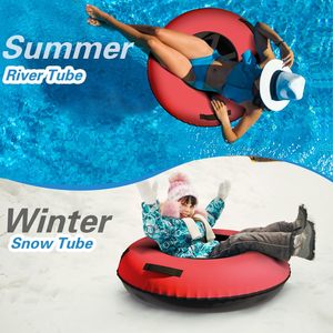 70cm 100cm 120cm Jouets de ski d'hiver à fond dur Tube à neige <span class=keywords><strong>gonflable</strong></span> 28 pouces <span class=keywords><strong>Luge</strong></span> à neige pour adultes - Product Image 3