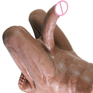 ของเล่นทางเพศรูปทรงครึ่งตัวผู้ชาย ดิลโด้ขนาดใหญ่ อวัยวะเพศชายปลอม ผลิตภัณฑ์ประเภทดิลโด้ - Product Image 6