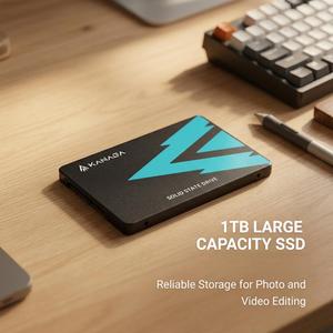 Unidad de Estado Sólido Interna SATA III de 2.5 Pulgadas y Gran Capacidad de 1TB, Transferencia Rápida, para Edición de <span class=keywords><strong>Fotos</strong></span> y Vídeos y Almacenamiento Multimedia - Product Image 1