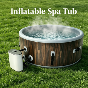 Jacuzzi gonflable grande capacité à chauffage rapide avec système de bulles pour la relaxation familiale - Product Image 1