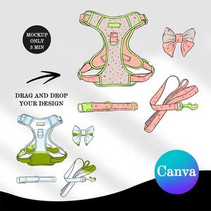 サンレイマスコタ 犬用ハーネス クッション入り ソフトパッド入り ノープル 調整可能 パーソナライズド ドッグハーネス デザイナーハーネス - Product Image 6