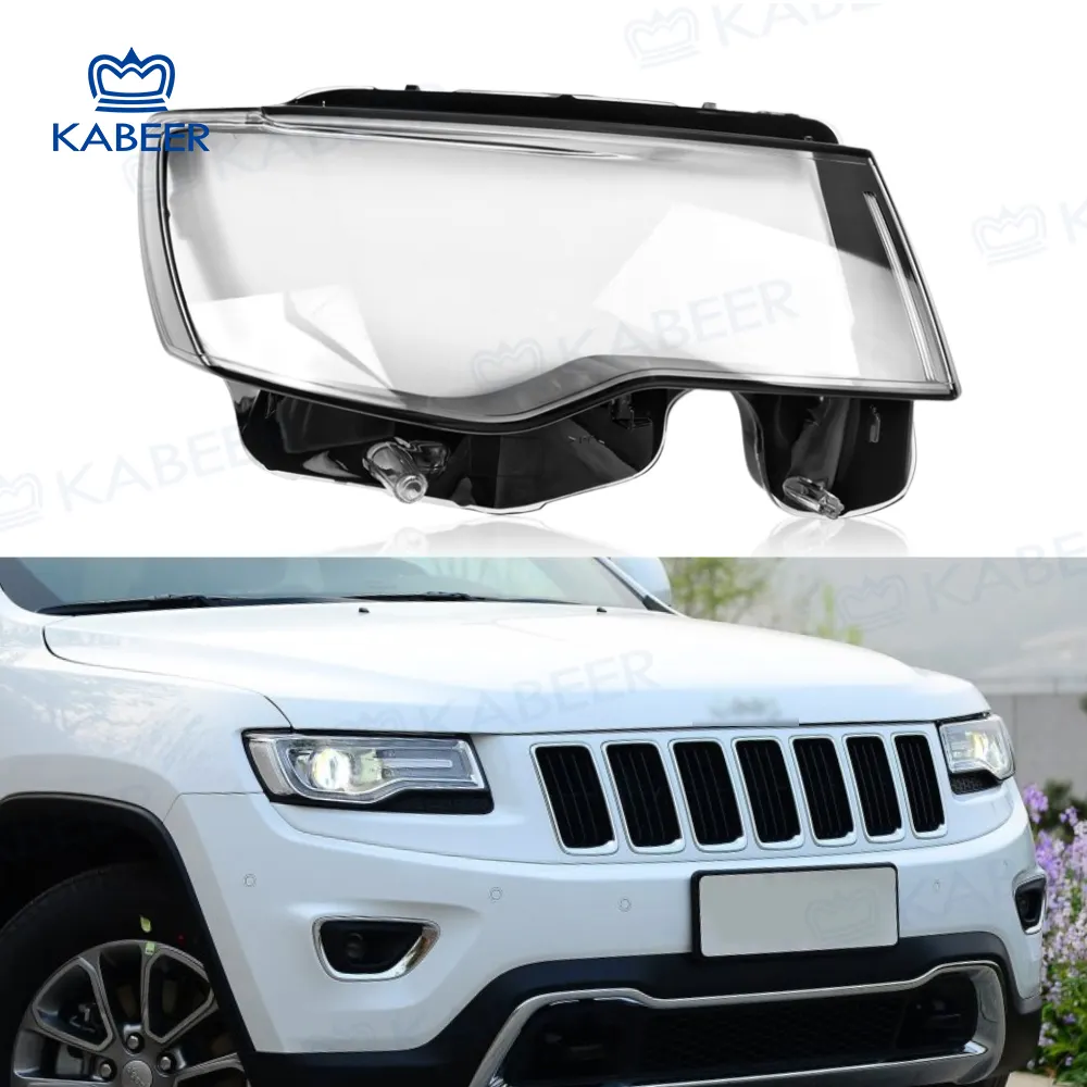 Per Jeep Grand Cherokee 2014-2019 copertura di ricambio lente faro sinistra + destra