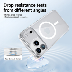 Bán buôn điện thoại gồ ghề trường hợp đa màu sắc tùy chỉnh thiết kế chống vàng từ trường hợp điện thoại rõ ràng - Product Image 4