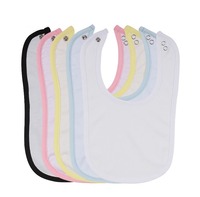 Bavoirs vierges pour bébé à sublimation personnalisée, anti-taches, pour l'alimentation, à l'épreuve des enfants, impression DIY