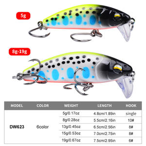 Isca Minnow Afundante Byloo Nova <span class=keywords><strong>2026</strong></span>, 5g 8g 13g 15g 19g, Isca para Pesca de Água Doce, Isca Biónica - Product Image 2