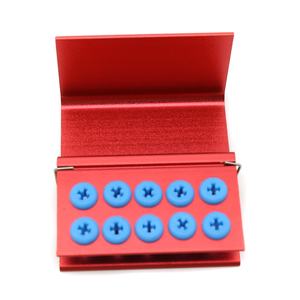 Porta frese dentarie autoclavabili con 10 fori in silicone Block scatola per FG RA ad alta e bassa velocità Burs alimentazione manuale - Product Image 4