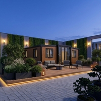 Casa Contenedor Expandible de Lujo Moderna, Villa Modular Portátil, Casa Prefabricada, Casa Modular Portátil Móvil