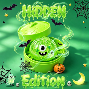 CZFIT 2026 NEW TOP Hot Halloween Fidget Squeeze Bun 5 Rare Mystery Hidden Styles Spooky Stress Relief Toy TPR Mini <b>Steamer</b> - Product Image 4