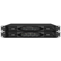 Amplificateur numérique professionnel de classe D DZ1300 1300 Watts 1U 4 canaux Système audio de conférence Amplificateur de puissance
