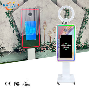 SAILWIN 21,5 Polegadas Espelho Photo Booth Casamento Tiro Selfie Photo Booth Espelho Festa Touch Screen Espelho Photo Booth - Product Image 1