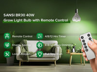 SANSI usine 40w EU US Plug 1.1m trépied télécommande minuterie spectre en céramique Led élèvent l'ampoule pour les plantes d'intérieur