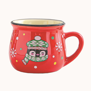 Mug en céramique de Noël, motif cerf mignon, mug à eau de dessin animé, multicolore pour la maison - Product Image 1