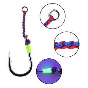 10 unids/lote Jig anzuelo de <span class=keywords><strong>pesca</strong></span> accesorios Jigs PE asistencia púas Acero inoxidable lento Jigging Anzuelos De <span class=keywords><strong>Pesca</strong></span> <span class=keywords><strong>Mar</strong></span> Tackle - Product Image 2