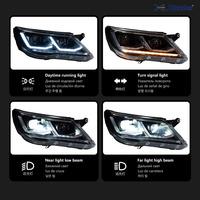 Conjunto de faros delanteros LED completos para VW Tiguan MK1 5N 2007-2012, actualización de modelo antiguo a nuevo, DRL, bi-lente, Canbus, Plug and Play, piezas de automóvil