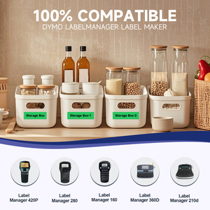 Etiquetas Compatibles con <span class=keywords><strong>Dymo</strong></span> D1 Orison 45019, Negras sobre Verde, 12 mm, Cinta Adhesiva para Impresora <span class=keywords><strong>LabelManager</strong></span> <span class=keywords><strong>160</strong></span> LM160 - Product Image 2