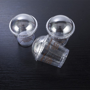 Kohei Disposable Plastic Cup With Lid Transparent PP Party Use 50pcs Carton - Product Image 1