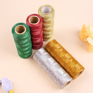 Vente chaude en gros 1mm or et argent PP ruban étiquette corde haute résistance TwineGift emballage <span class=keywords><strong>Spot</strong></span> - Product Image 3