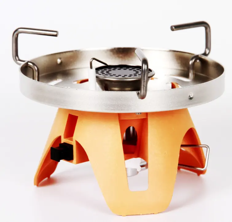 The factory butane outdoor gas stove integrated outdoor stove orange base camping supplies export outdoor cooker