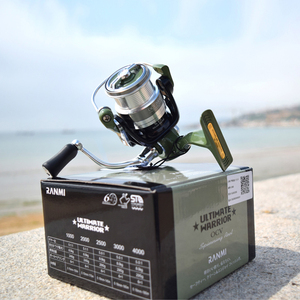 Moulinet de pêche RANMI ULTIMATE WARRIOR OCV OASIS Spinning Shallow Cup BB 6+1 en alliage d'aluminium, nylon et fibre de verre pour eau salée et lac - Product Image 6