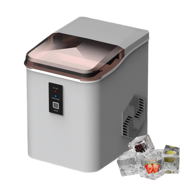 Automatic Commercial Stainless Steel Countertop Nugget Ice Cube Maker 15KG/24H Popular Design for Home Hotel Use Electric Power