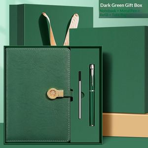 Set de Regalo de Cuaderno y Bolígrafo de Cuero con Logotipo Personalizado, Set de Cuaderno con Cierre Magnético, Agenda Diaria 2026 - Product Image 1