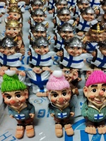 Groothandel Noordse Noorwegen Zweden Finland IJsland Souvenir Harsen Figuur Viking Troll Beeld Scandinavische Cadeauwinkel Aanbod Op Maat