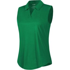 Idtswch Women's Sleeveless Golf <b>Polo</b> Shirt V-Neck Collared Quick Dry Lightweight Athletic Tennis Top - Product Image 3