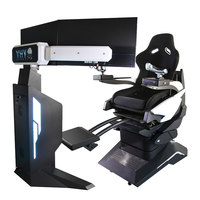 YHY Full Motion Flight Simulator Vr Gaming Machine Equipment Vr Flight Simulator para Parque de Atracciones comercial interior