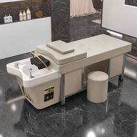 Nouveau lit de spa de style thaïlandais de haute qualité Salon de beauté spécial Cycle d'eau chauffe-eau traitement de la tête intégration shampooing lit