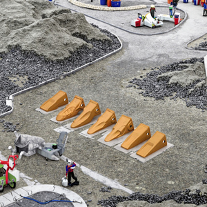 Chất Lượng Cao 2713-1221rc Thép Răng Điểm Cho Máy Xúc Xô Trang Trại Và Xây Dựng Các Ngành Công Nghiệp New Rock Răng Gáo Răng - Product Image 3