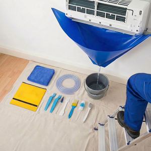 Kit de nettoyage de climatiseur domestique YOD HVAC pour unités split de 1 à 1,5 CV, accessoires de climatisation, sac de lavage étanche, sortie de drainage, 3 ans - Product Image 2