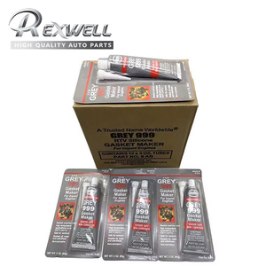 Nouvelle colle originale pour pièces détachées automobiles <span class=keywords><strong>Abro</strong></span> Grey 999 RTV Silicone Instant Gasket Maker, plus rigide, utilisation sûre, pour moteurs <span class=keywords><strong>de</strong></span> voitures importées - Product Image 1